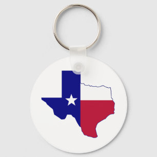 Chaveiro Mapa da Bandeira do Texas