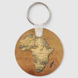 Chaveiro Mapa da coleção de pergaminhos AFRICA
