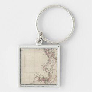 Chaveiro Mapa da Colônia da Nova Zelândia
