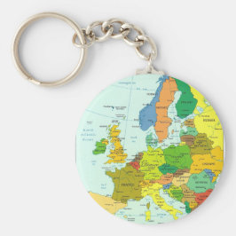 Chaveiro Mapa da Europa