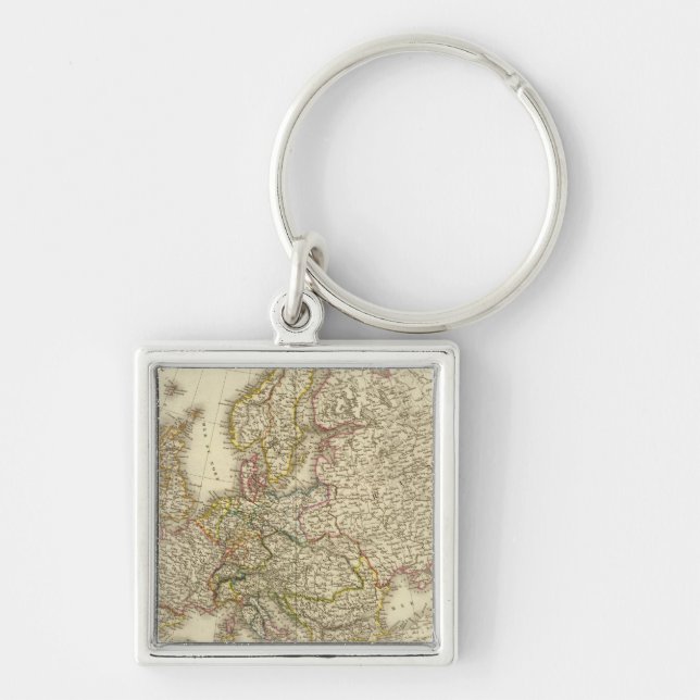 Chaveiro Mapa da Europa 3 (Frente)