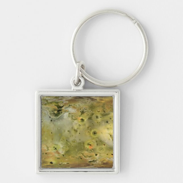 Chaveiro Mapa da lua de Júpiter Lo (Frente)