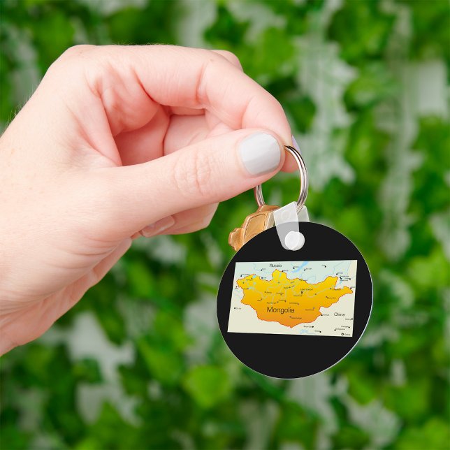 Chaveiro Mapa da Mongólia (Criador carregado)