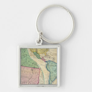 Chaveiro Mapa das Regiões Douradas da Califórnia