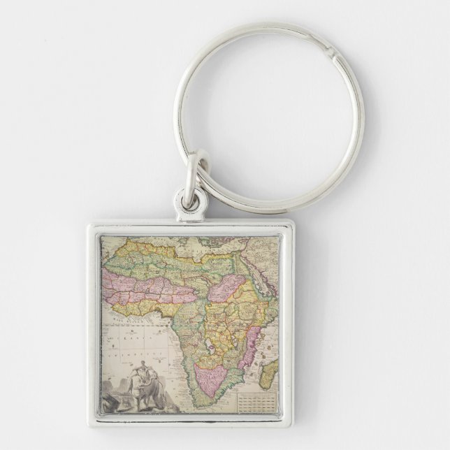 Chaveiro Mapa de África (Frente)