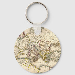 Chaveiro Mapa de Antquie de romano antigo