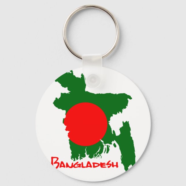 Chaveiro Mapa de Bangladesh (Frente)