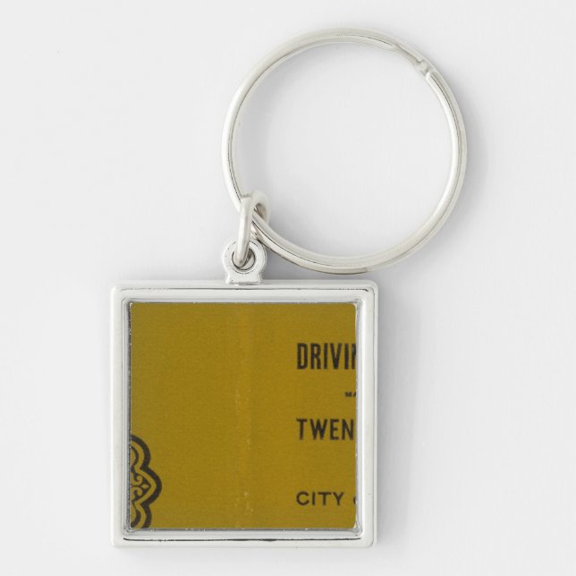 Chaveiro Mapa de condução e rodas de Colton dos EUA 3 (Frente)