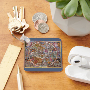 Chaveiro Mapa de Constelações Cristãs, Céu do Sul