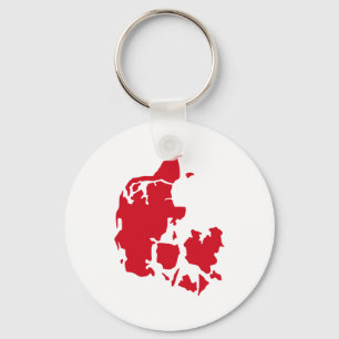 Chaveiro Mapa de Dinamarca
