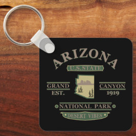 Chaveiro mapa de estado de arizona