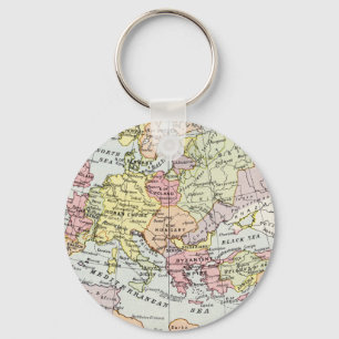 Chaveiro Mapa de Europa a terceira cruzada