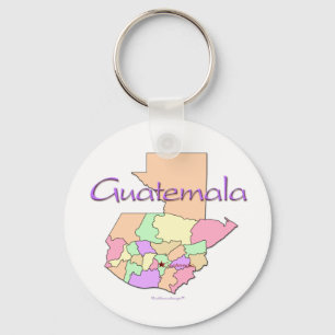 Chaveiro Mapa de Guatemala