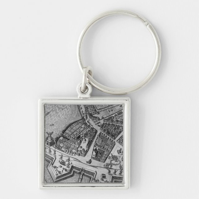 Chaveiro Mapa de Hamburgo (Frente)