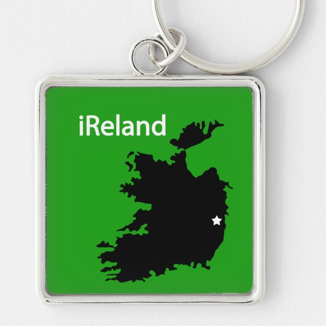 Chaveiro mapa de iReland (Frente)