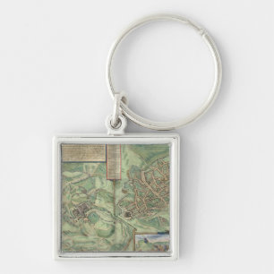 Chaveiro Mapa de Jerusalem, 'de Civitates Orbis Terrarum