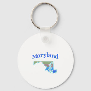 Chaveiro Mapa de Maryland