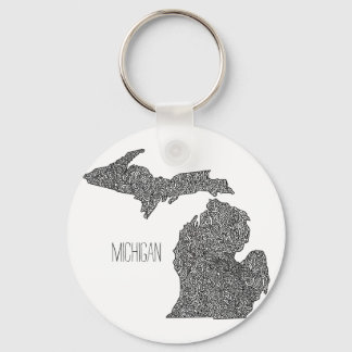Chaveiro Mapa de Michigan