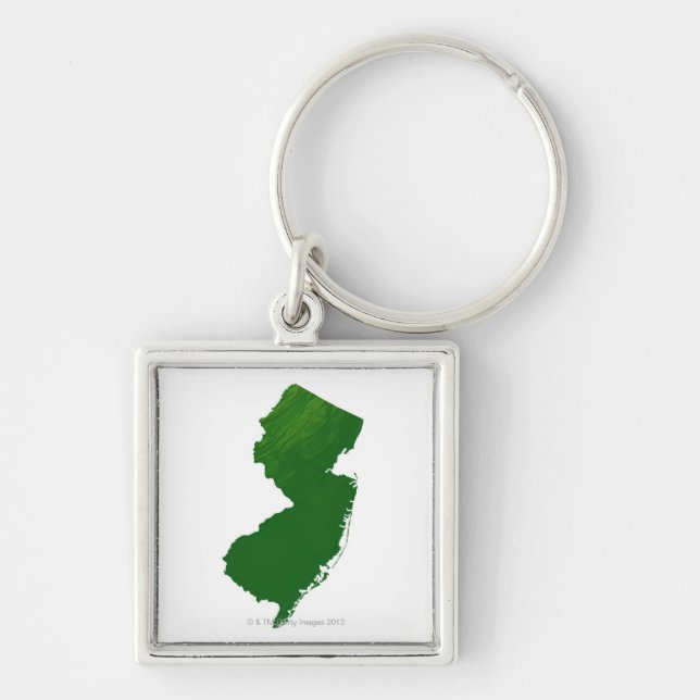 Chaveiro Mapa de New-jersey 2 (Frente)