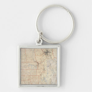 Chaveiro Mapa de Rhode Island composto