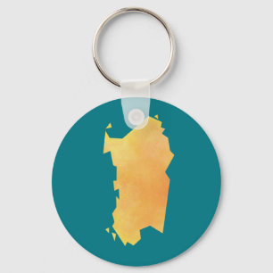 Chaveiro Mapa de Sardinia