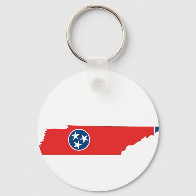 Chaveiro Mapa de Sinalizador do Tennessee