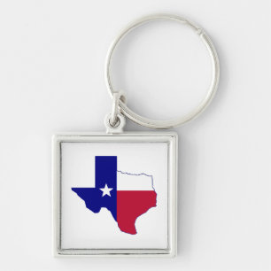Chaveiro Mapa de Sinalizador do Texas
