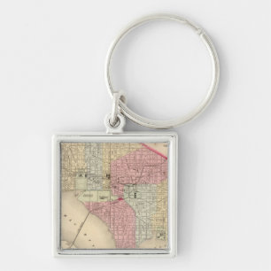 Chaveiro Mapa de Washington por Mitchell