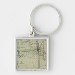 Chaveiro Mapa do Condado de Cerro Gordo, Estado de Iowa