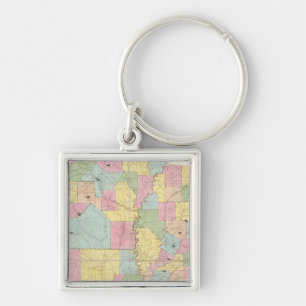 Chaveiro Mapa do Mississippi, Louisiana e Arkansas