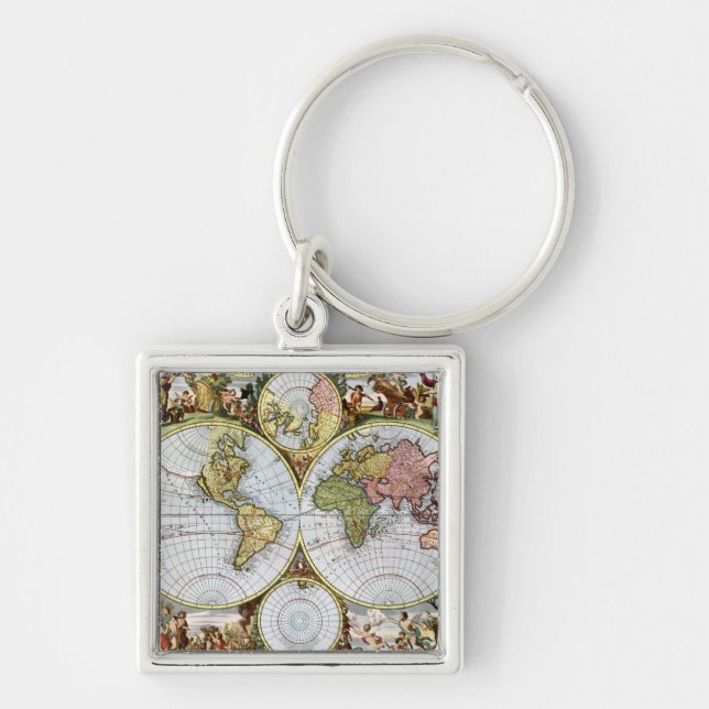 Chaveiro Mapa do mundo (Frente)