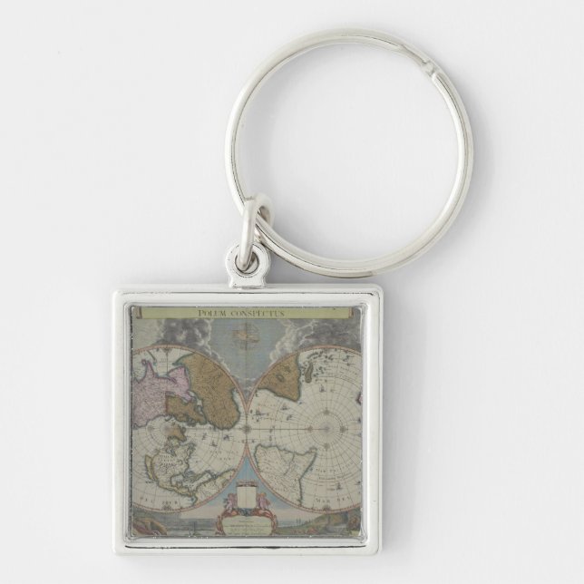 Chaveiro Mapa do mundo 16 (Frente)