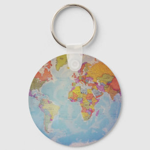Chaveiro Mapa do mundo legal