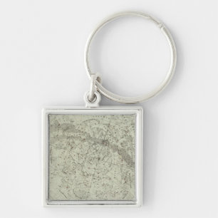 Chaveiro Mapa do Norther Night Sky