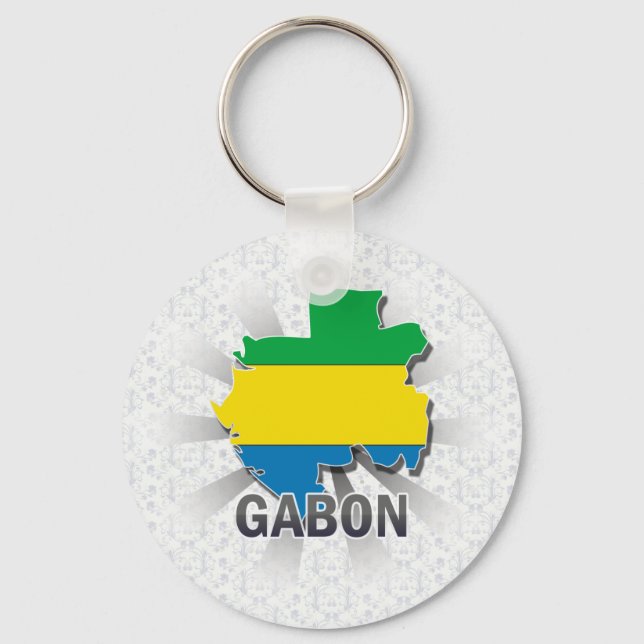 Chaveiro Mapa do Sinalizador Gabão 2.0 (Frente)