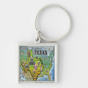 Chaveiro Mapa do TX USA