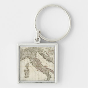 Chaveiro Mapa do vintage de Italia (1764)