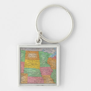 Chaveiro Mapa dos Estados Unidos 3
