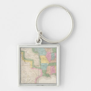 Chaveiro Mapa dos Estados Unidos da América do Norte