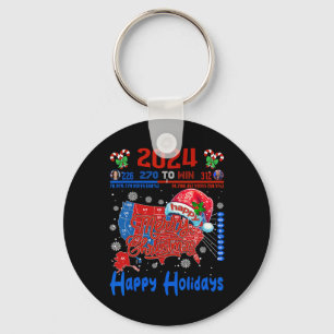 Chaveiro Mapa Eleitoral 2024 Merry Christmas Trump Landslid