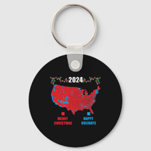 Chaveiro Mapa Eleitoral 2024 Merry Christmas Trump Landslid