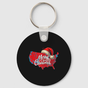 Chaveiro Mapa Eleitoral Trump Feliz Natal Férias Santa H