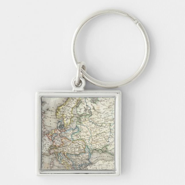Chaveiro Mapa Europeu (Frente)
