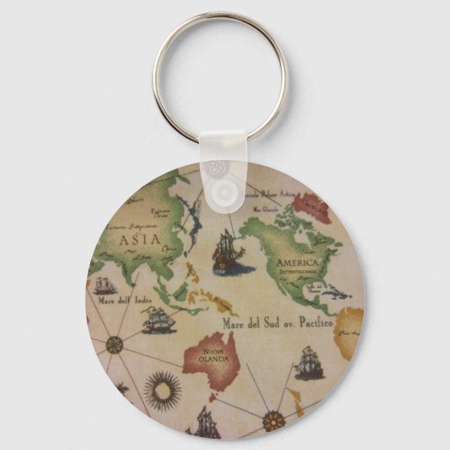 Chaveiro Mapa Mundial (Frente)