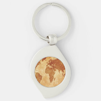 Chaveiro Mapa Mundial Antiquado
