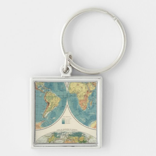 Chaveiro Mapa Mundial do Atlas 2 (Frente)