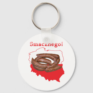 Chaveiro Mapa polonês de Kielbasa Smacznego