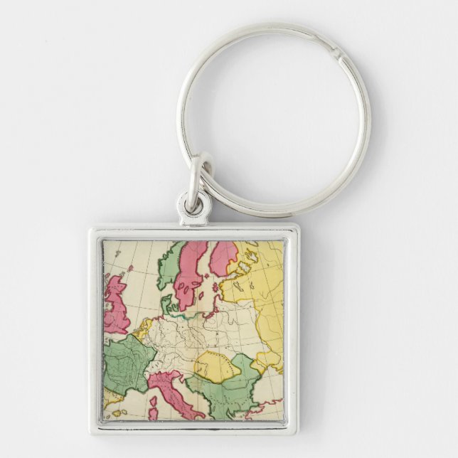 Chaveiro Mapa simples Europa (Frente)