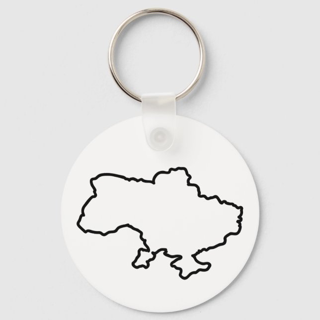 Chaveiro Mapa ucraniano. Ucrânia (Frente)