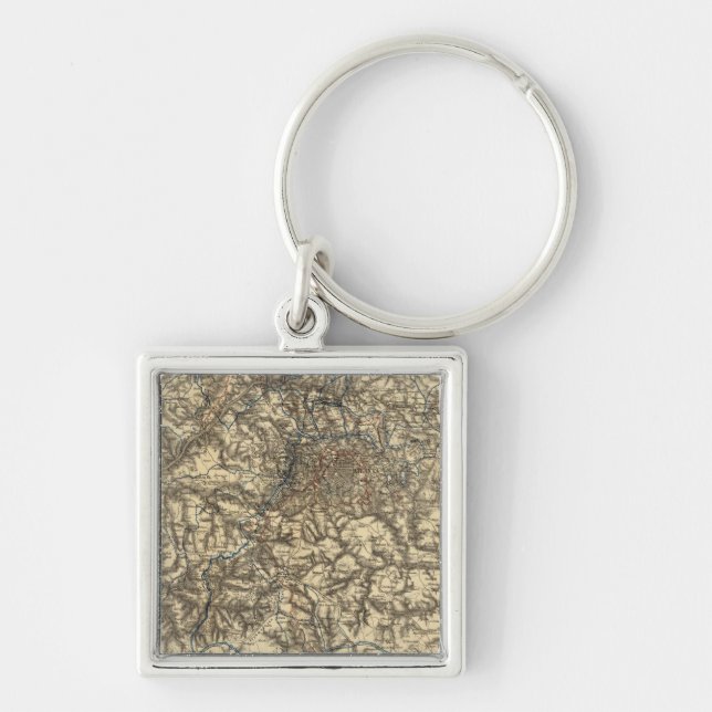 Chaveiro Mapa V ilustrando as Operações Militares (Frente)